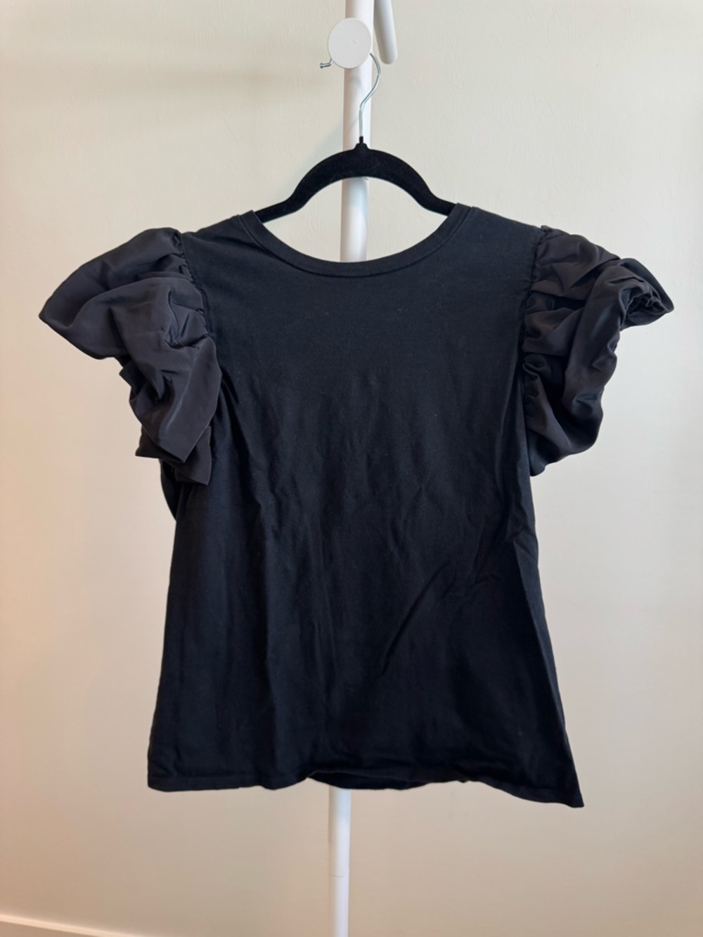 Express Black Puff Sleeve Women's Top size L
